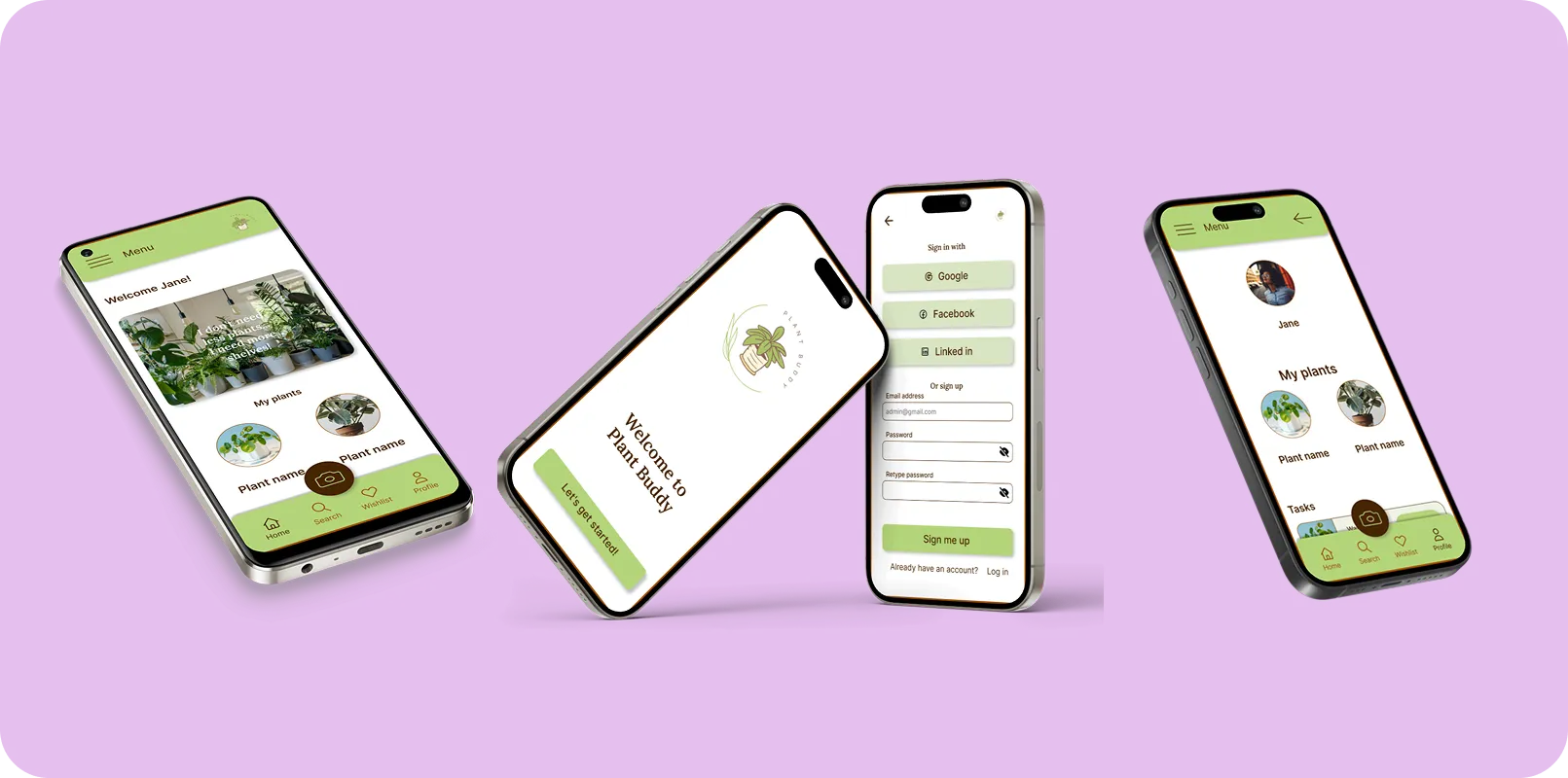 App showcase on phone